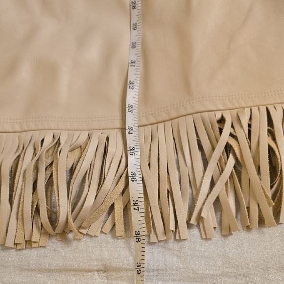 Karen Kane Cream Midi Dress with Fringe Hem - Picture 11 of 16